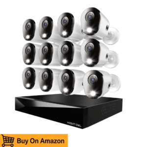 Night Owl 2‑Way Audio 20 Channel DVR Security Camera System with (12) Wired 1080p Cameras