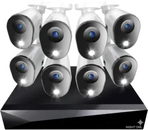 Night Owl 2‑Way Audio 20 Channel DVR Security Camera System with (8) Wired 1080p Cameras