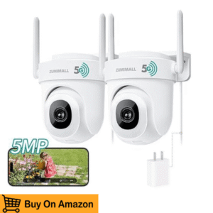 ZUMIMALL 5MP Outdoor Camera 2‑Pack