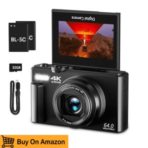 4K Digital Camera for Photography and Video