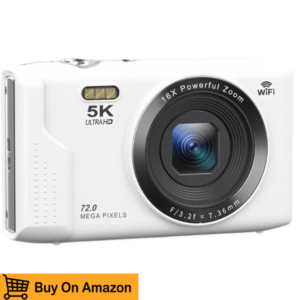 Digital 5K Vlogging Camera with 72MP and Wi-Fi